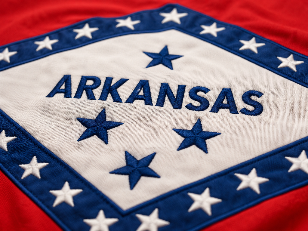 Arkansas 3'x5' Embroidered Flag