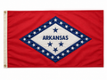 Arkansas 3'x5' Embroidered Flag
