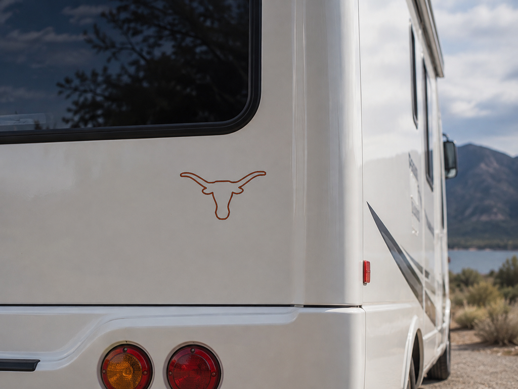 Texas Longhorn Decal – 5" x 5" Vinyl