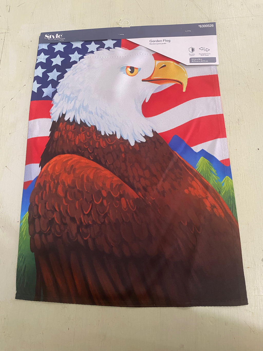 Eagle w/American Flag-Garden Flag