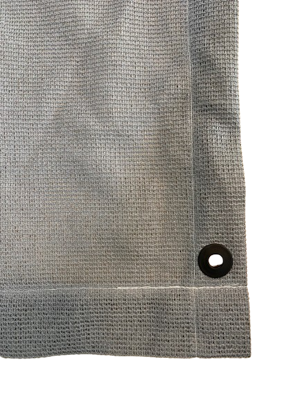 Custom Shadecloth Rollup Kit, Grommets and Ball bungees for side tie downs.