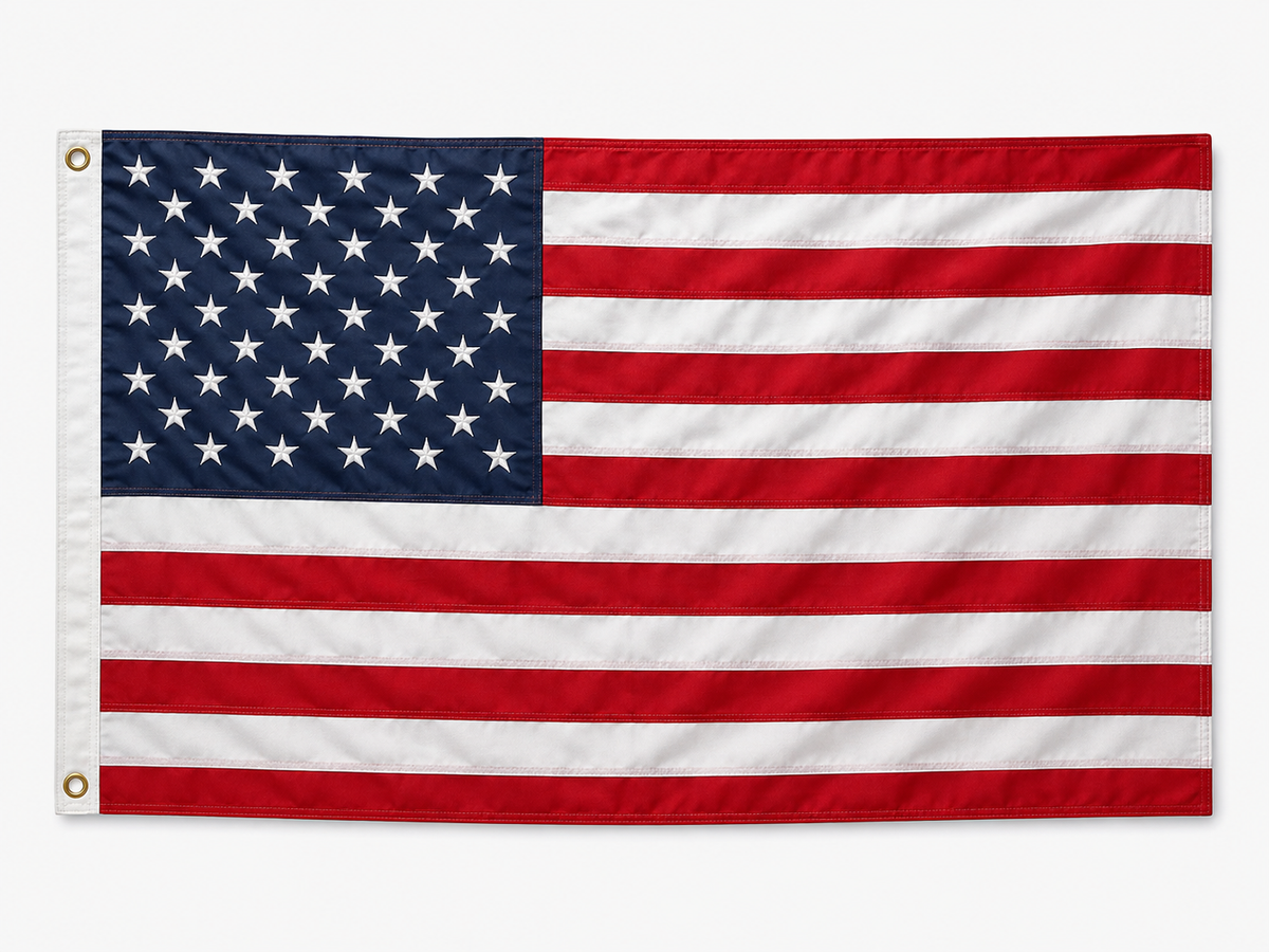 USA Embroidered Flag 3'x5' 300D
