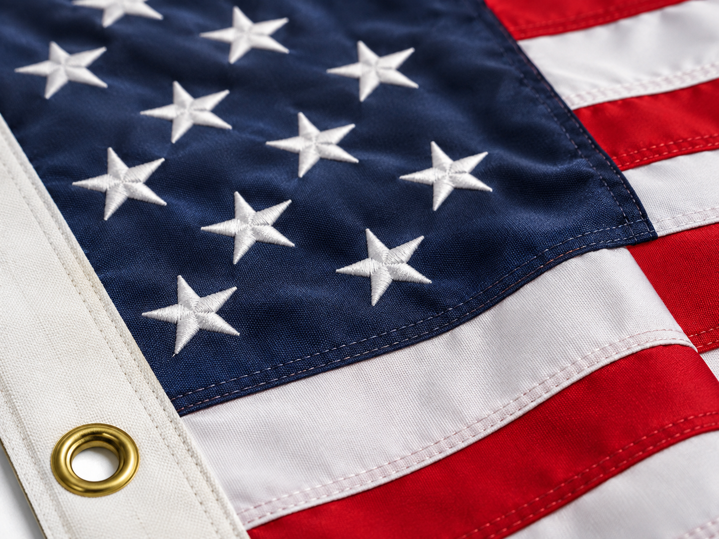 USA Embroidered Flag 3'x5' 300D